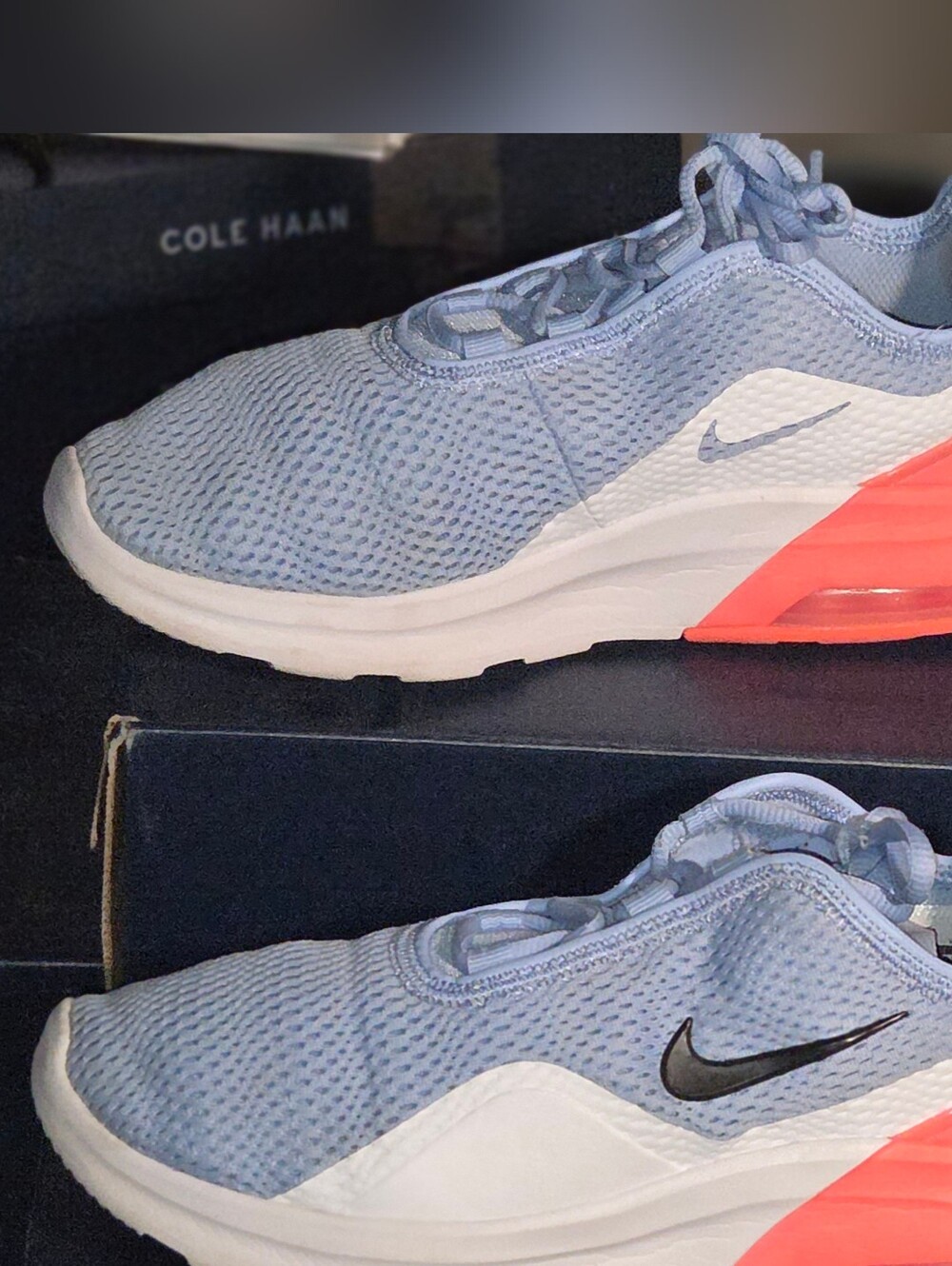Nike Vibrant Blue and Coral Sneakers